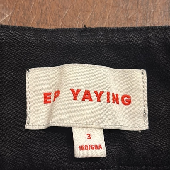 EP Yaying Designer Chinese Black High Waisted Straight Skinny Jeans 3 160/68A - Picture 9 of 11